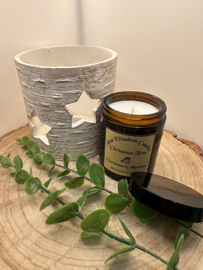 Medium Amber Christmas Candle