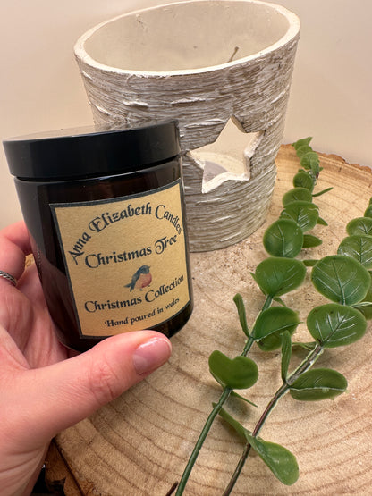 Medium Amber Christmas Candle