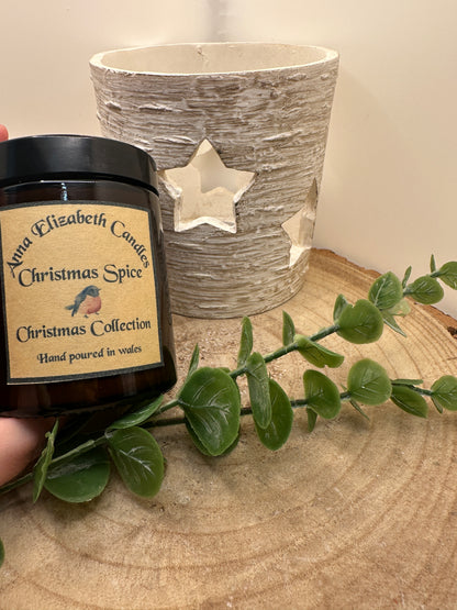 Medium Amber Christmas Candle