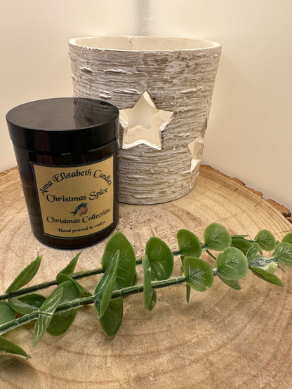 Medium Amber Christmas Candle