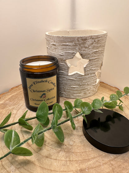 Medium Amber Christmas Candle