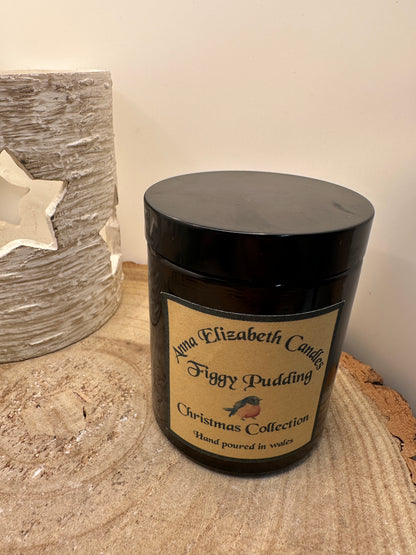 Medium Amber Christmas Candle