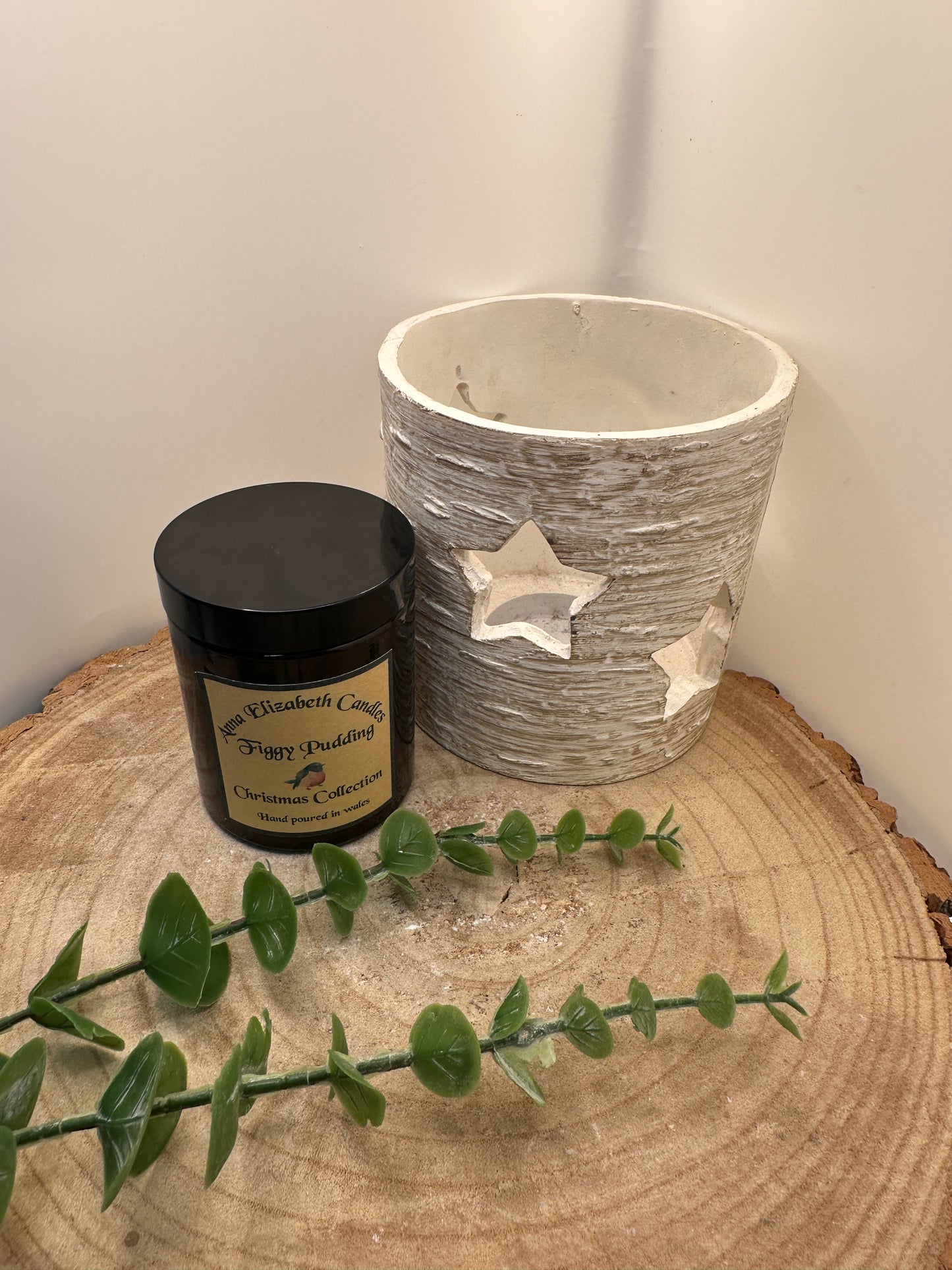 Medium Amber Christmas Candle