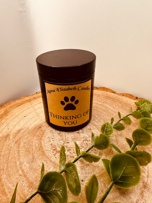 Thinking of you candle - Pet Loss Gift