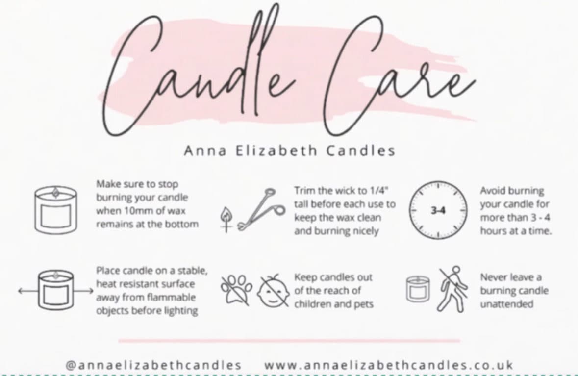 We strive to provide customers with the best possible experience. We understand the importance of proper candle maintenance for safety and longevity, which is why we offer guidance and tips of how to maximise the performance of our candles.