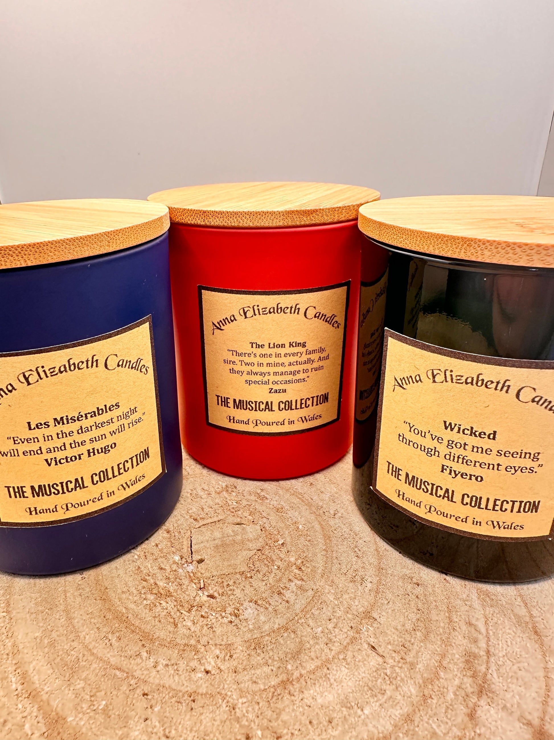 Les Miserables Candle, Musical Theatre Candle, Theatre Inspired Gift, Broadway Candle, Unique Gift for Theatre Lover