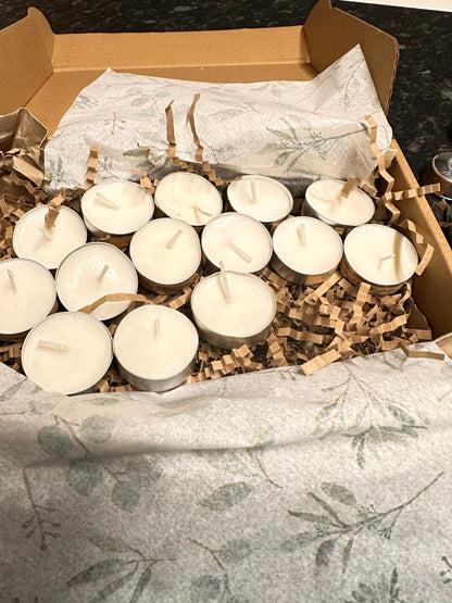 Scented Tea Lights, Personalised Gift Boxes, Scented Tea Lights, Soy Wax Tea Lights