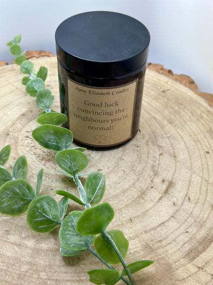 New Home Gift, 'Good Luck Convincing The Neighbours You're Normal', Funny Candle Gifts, Funny home decor, Gifts for friends, Scented Candle