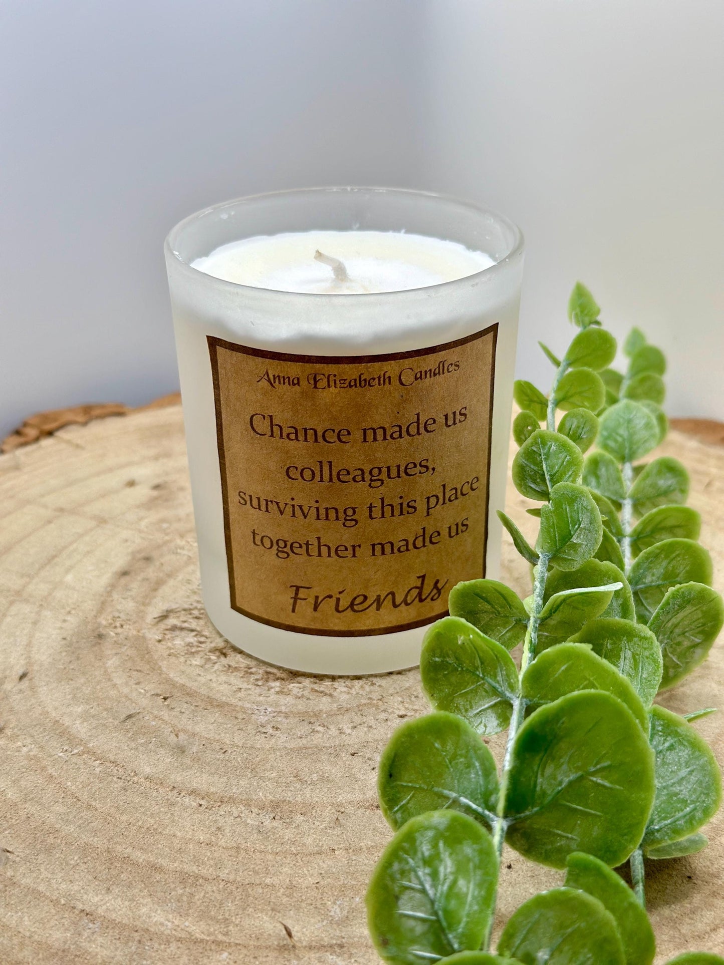 Friendship Candle, 'Chance made us colleagues...' Candles for colleagues, Candle Gifts, Scented Candle Gift, Soy Wax Candle,