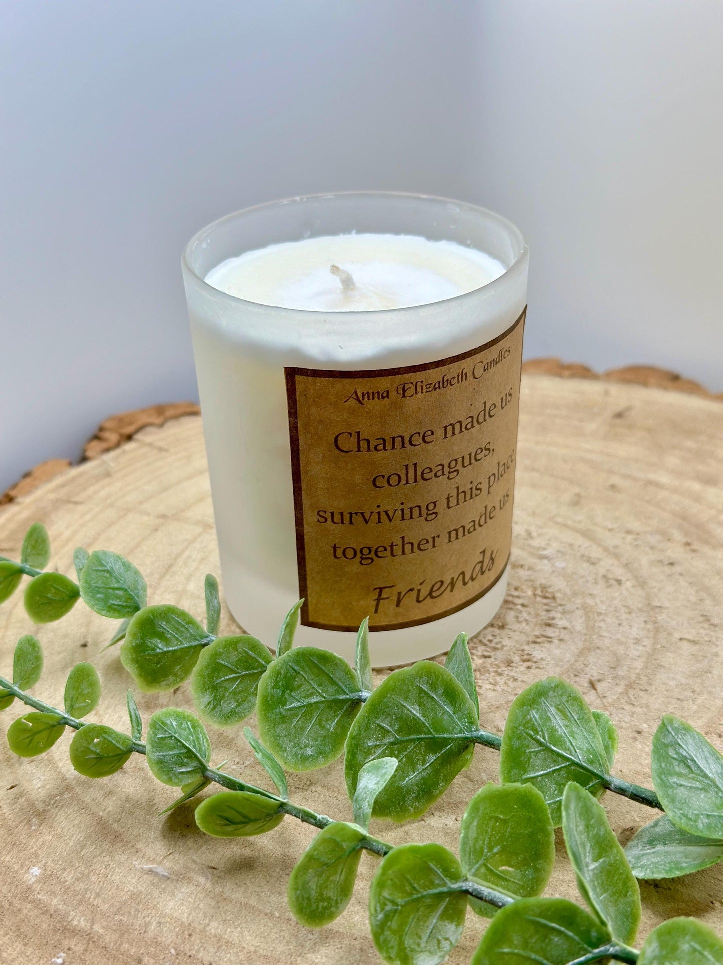 Friendship Candle, 'Chance made us colleagues...' Candles for colleagues, Candle Gifts, Scented Candle Gift, Soy Wax Candle,