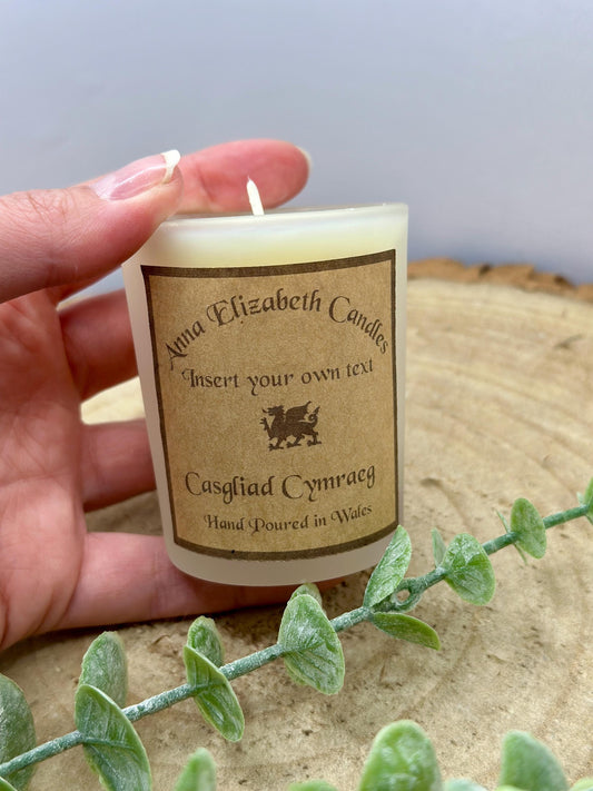 Personalised Welsh Candle, Welsh Candles, Own Message Candle, Scented Candles,