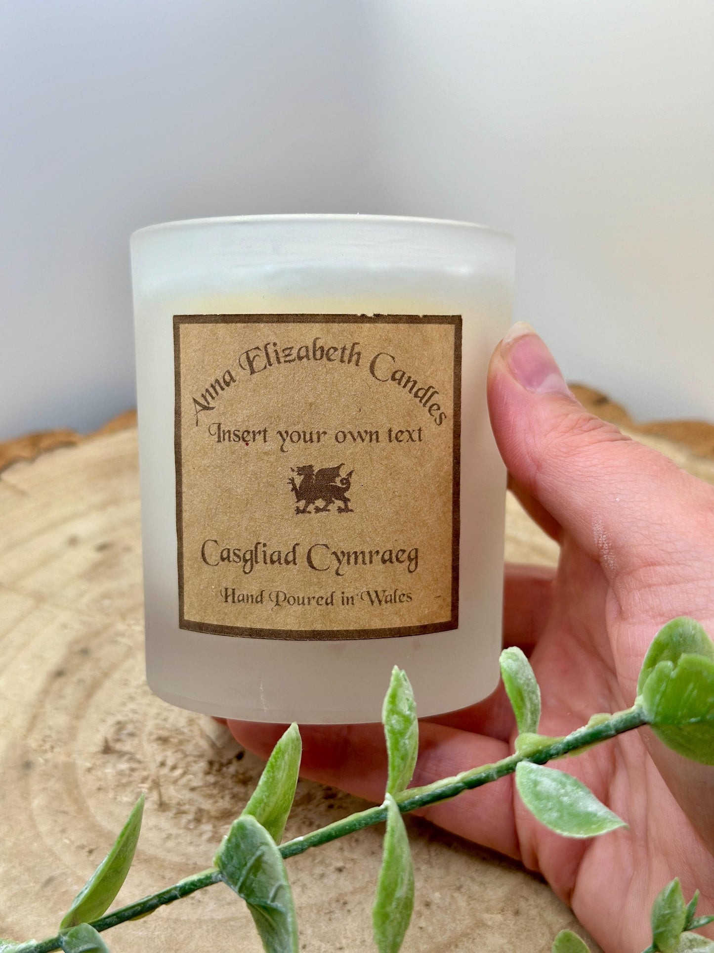 Personalised Welsh Candle, Welsh Candles, Own Message Candle, Scented Candles,