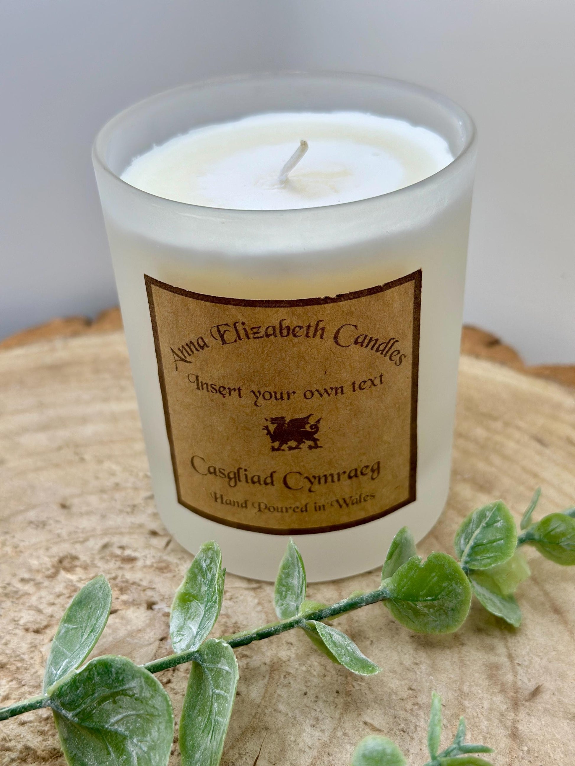 Personalised Welsh Candle, Welsh Candles, Own Message Candle, Scented Candles,