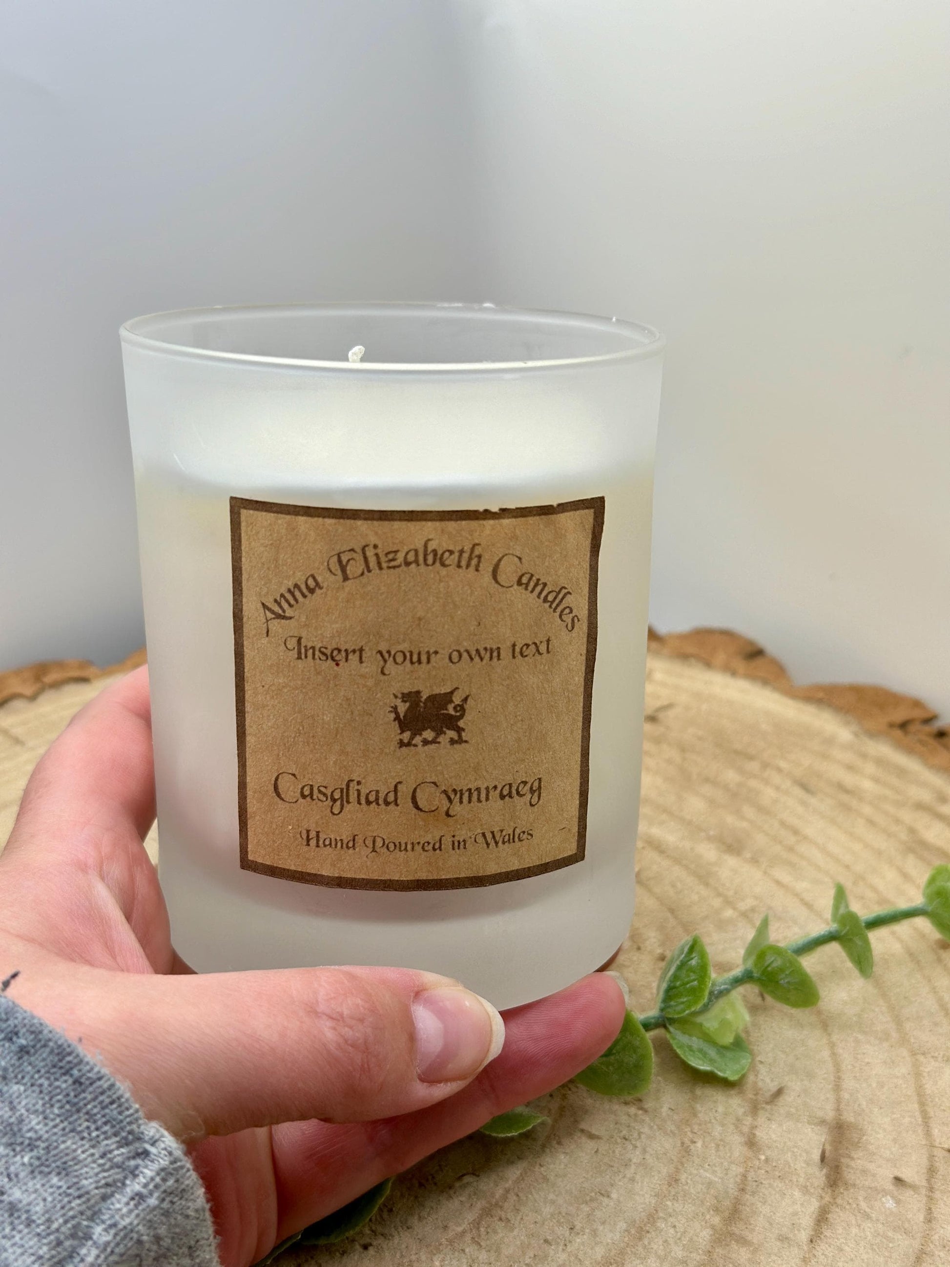 Personalised Welsh Candle, Welsh Candles, Own Message Candle, Scented Candles,