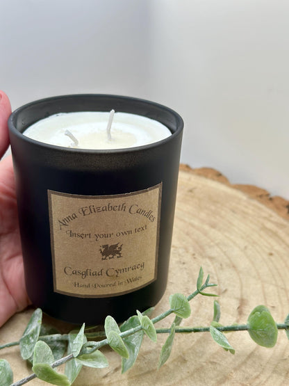 Personalised Welsh Candle, Welsh Candles, Own Message Candle, Scented Candles,