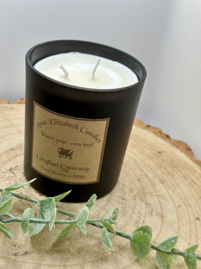 Personalised Welsh Candle, Welsh Candles, Own Message Candle, Scented Candles,