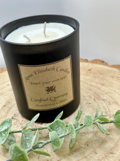Personalised Welsh Candle, Welsh Candles, Own Message Candle, Scented Candles,