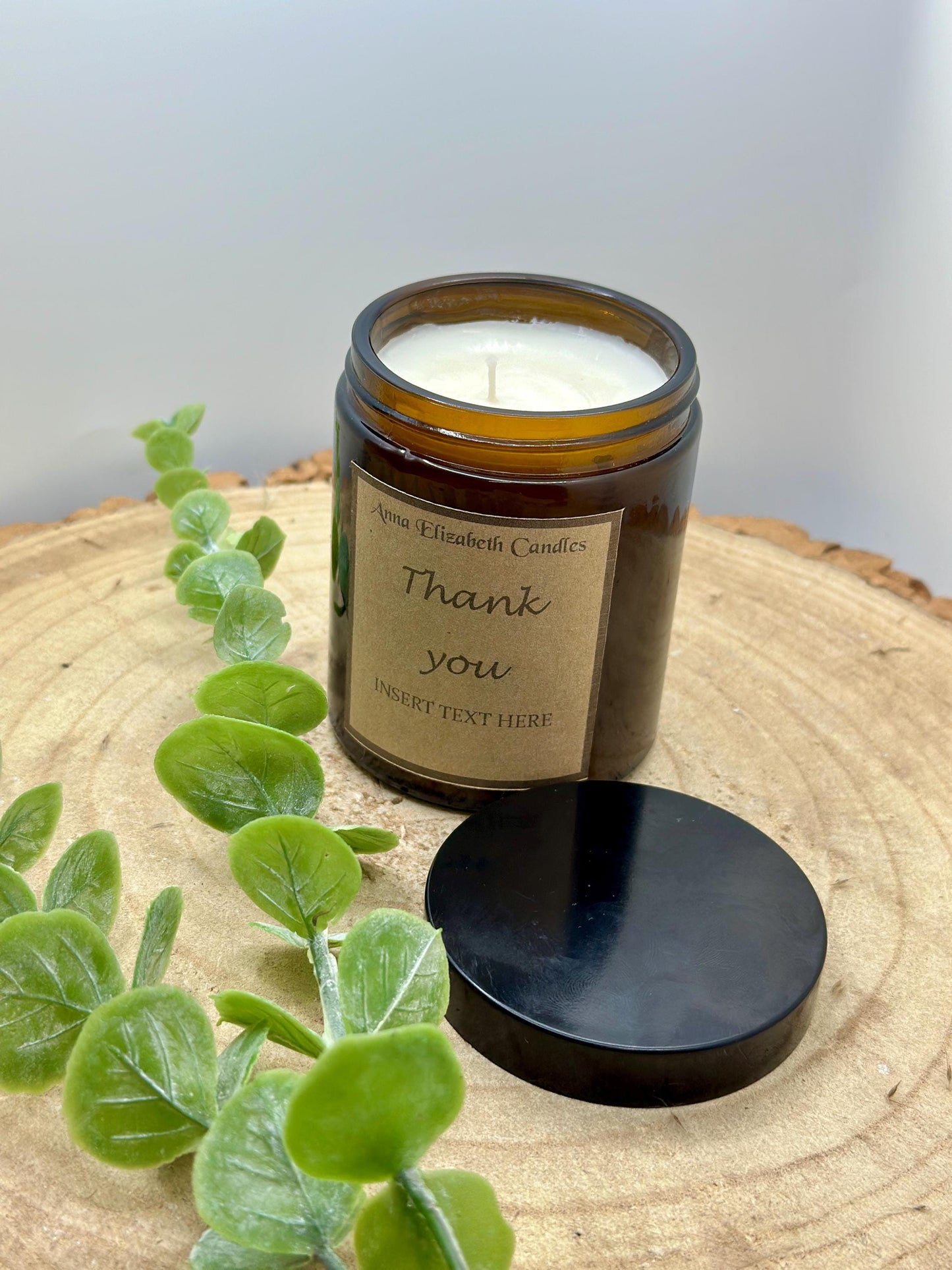 Thank You Gift, Thank You Candle, Add your own text, Personalised Candles,