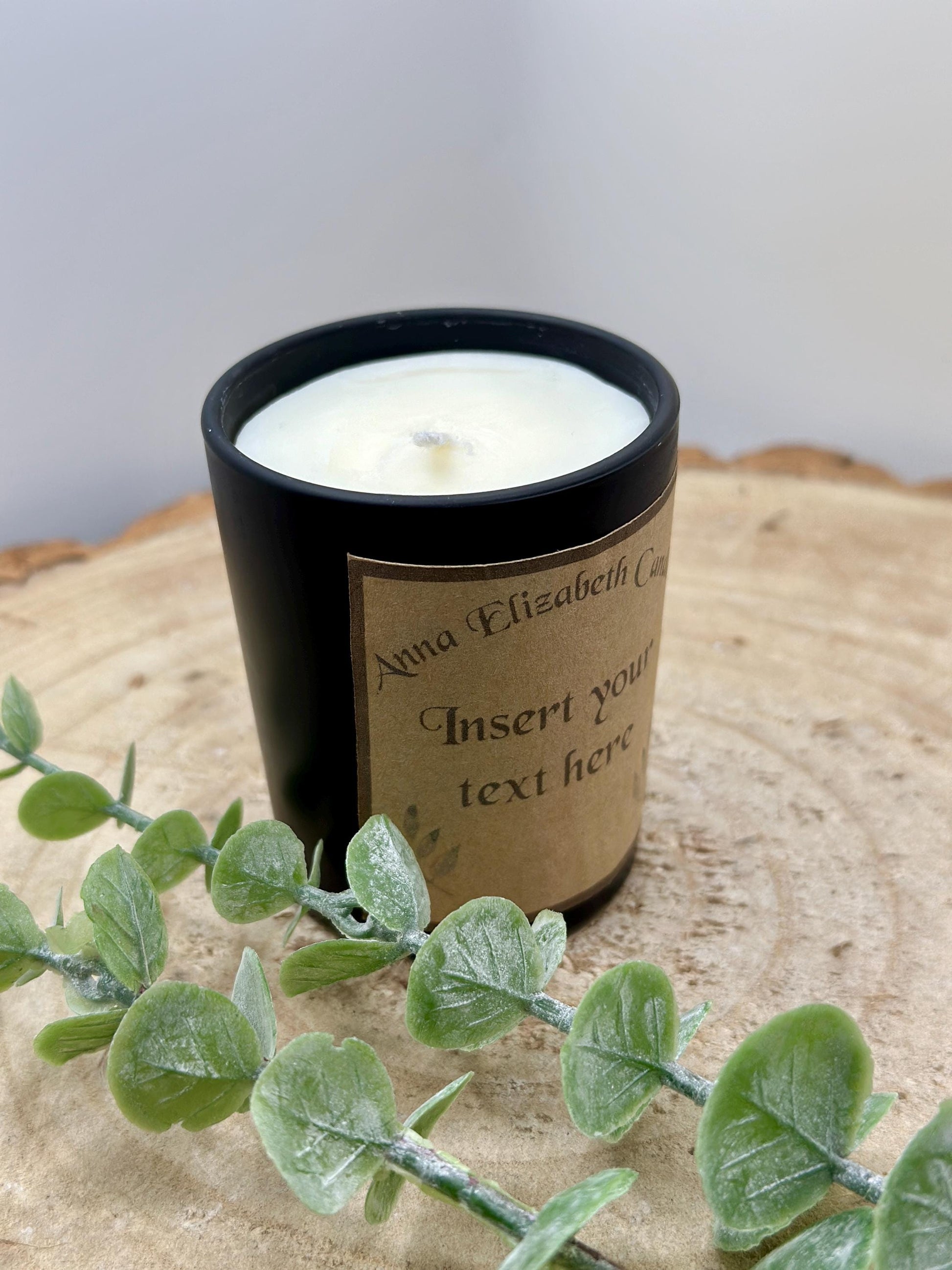 Personalised Candle Gifts, Insert your own text, Soy Wax Candles, Scented Candles