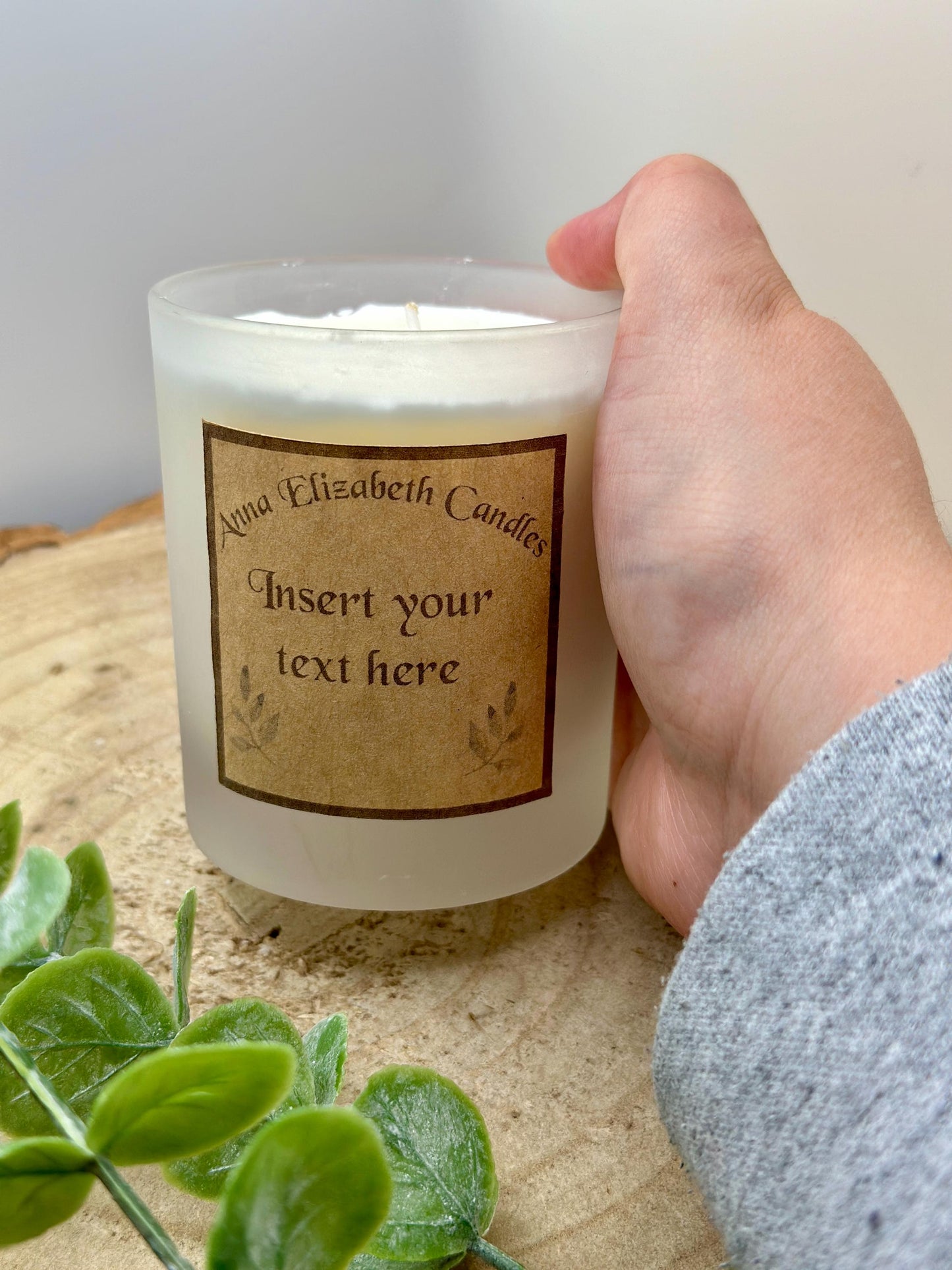 Personalised Candle Gifts, Insert your own text, Soy Wax Candles, Scented Candles