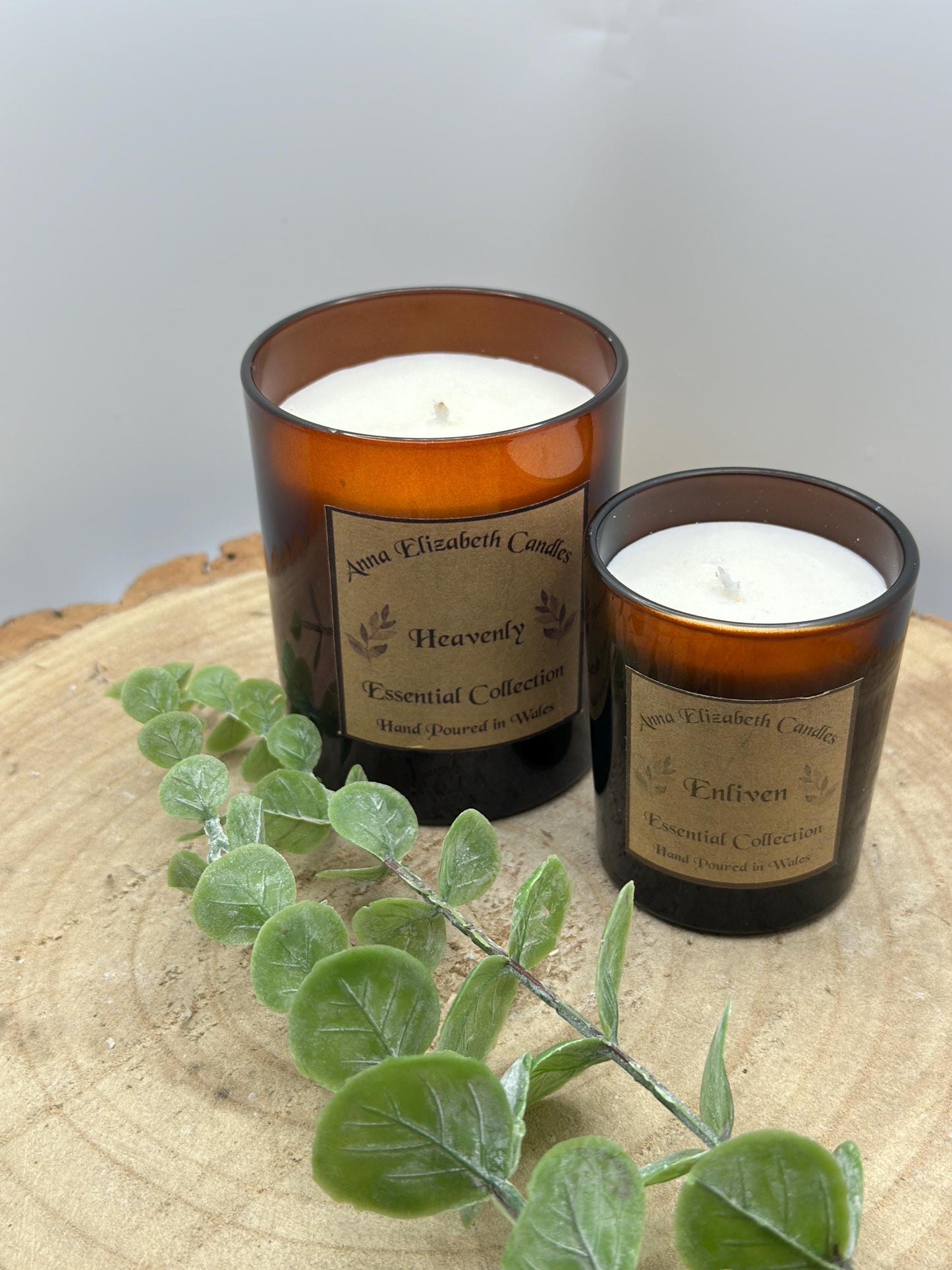 Set of Aromatherapy Candles , Natural and Therapeutic Candles, Soy Wax and Vegan Friendly Candles, Essential Oils,