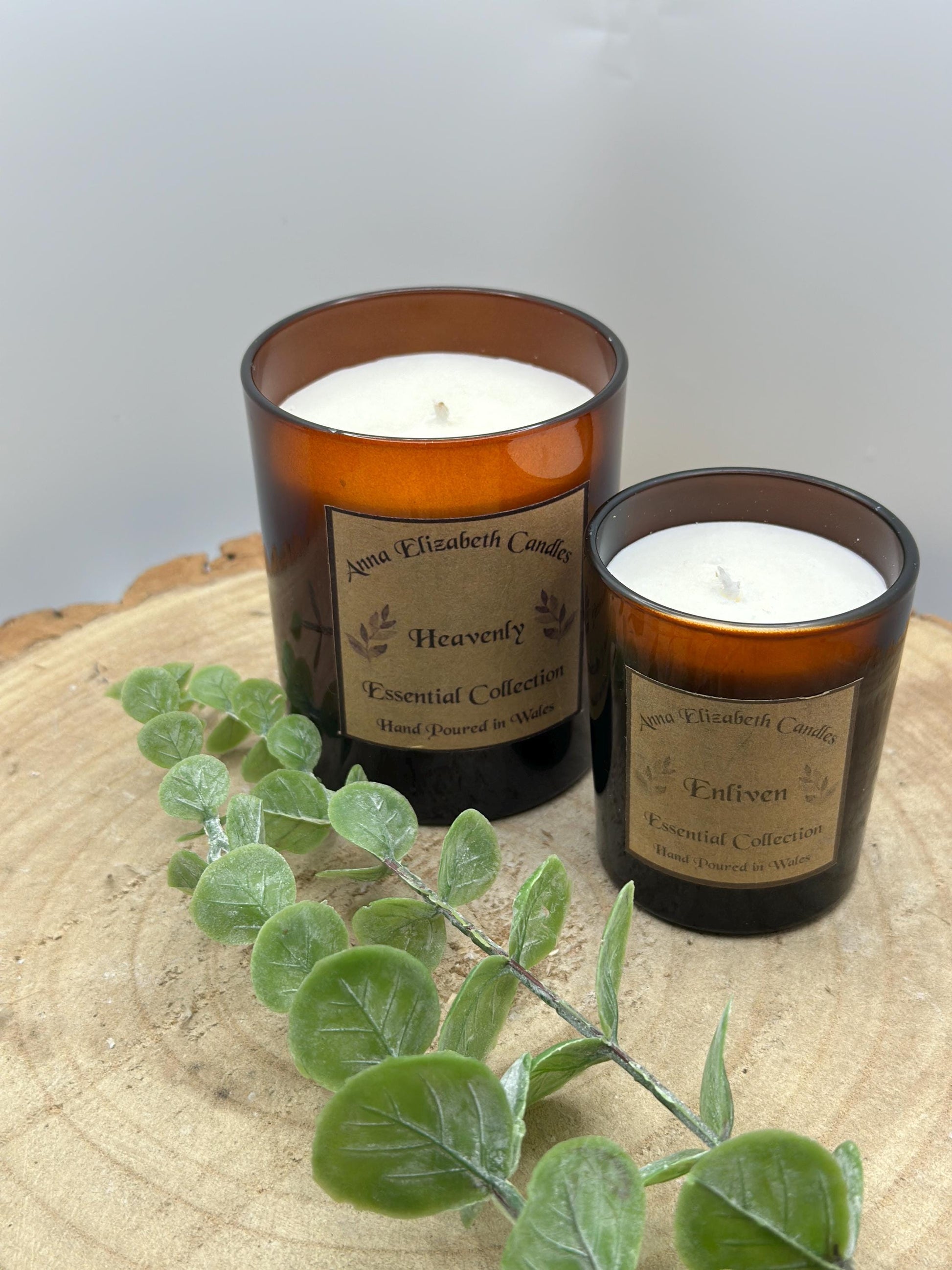 Set of Aromatherapy Candles , Natural and Therapeutic Candles, Soy Wax and Vegan Friendly Candles, Essential Oils,