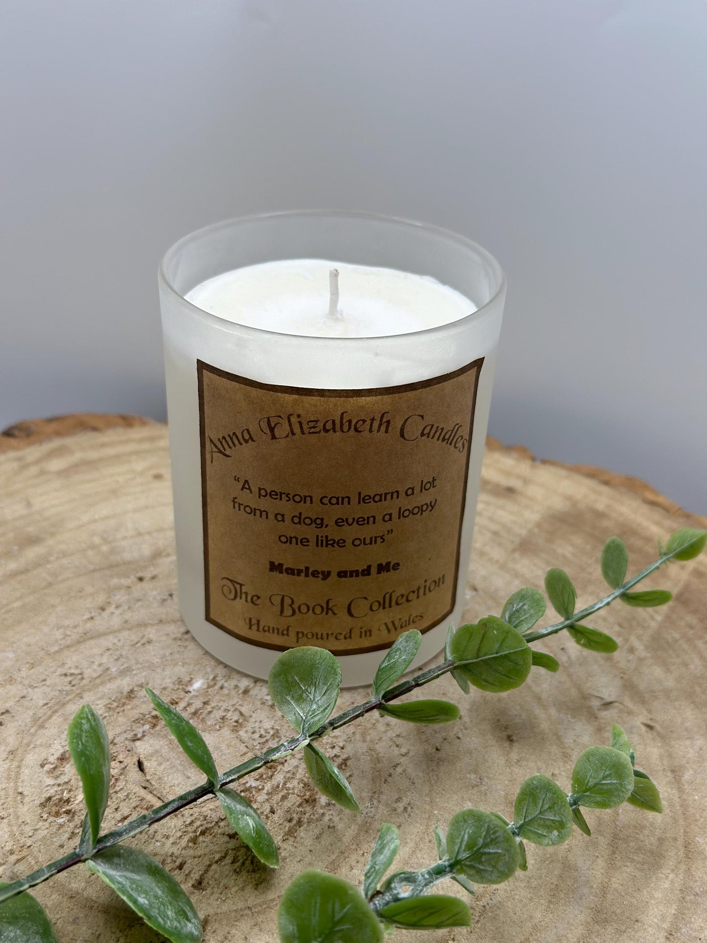 Marley & Me, Book Quote Candles, Candle Gifts, Gifts for book lovers, Handmade Candles, Soy Wax Candles, Hand poured in Wales,