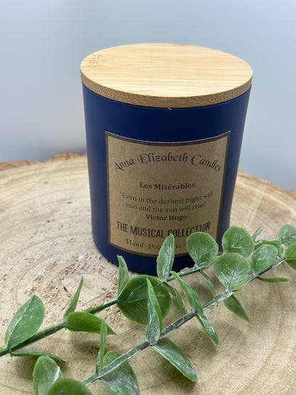 Les Miserables Themed Candle, Scented Soy Wax Candle, Candles for Musical Lovers, Handmade in Wales, Gifts for Theatre Lovers