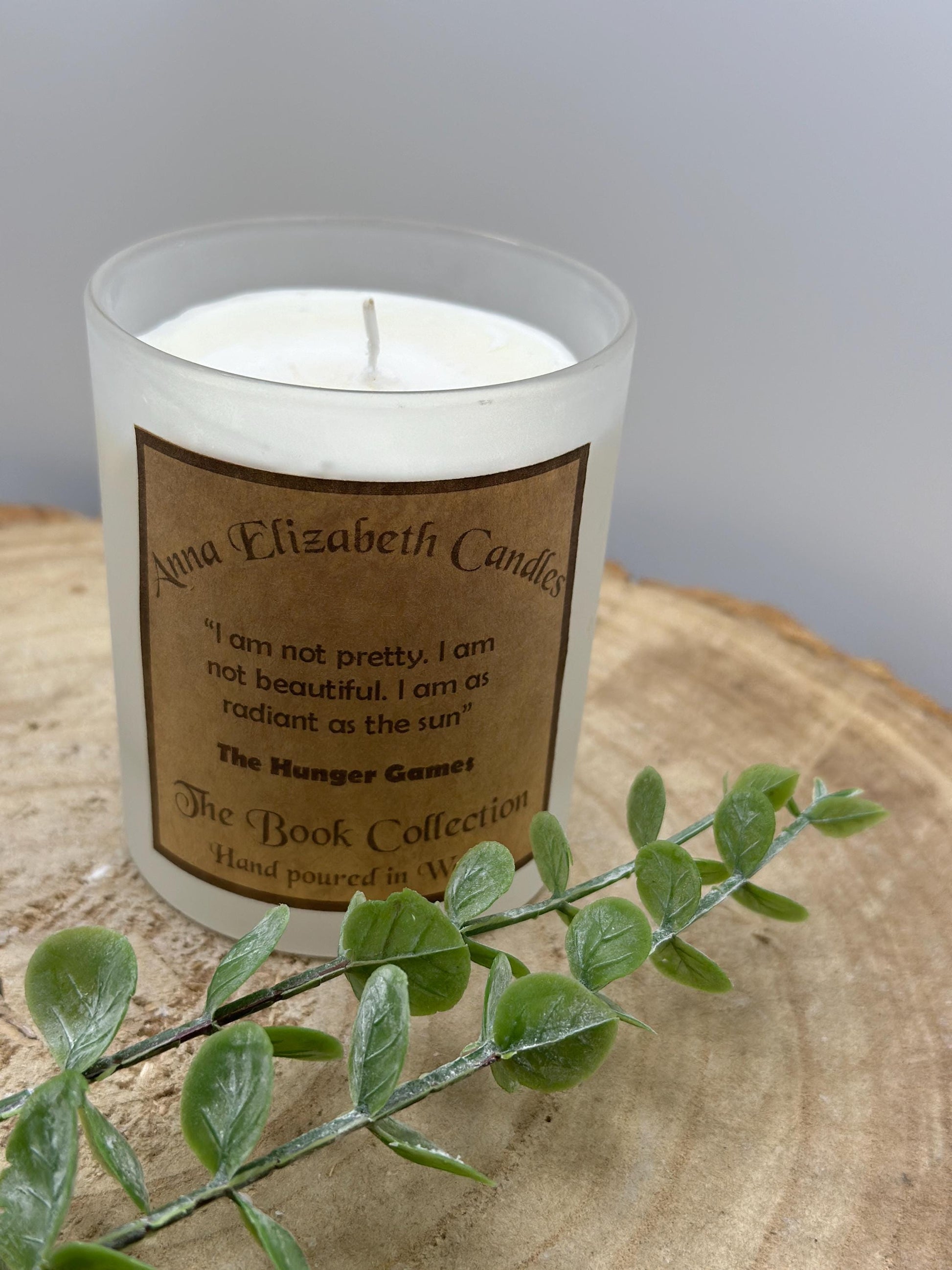 The Hunger Games, Book Quote Candles, Candle Gifts, Gifts for book lovers, Handmade Candles, Soy Wax Candles, Hand poured in Wales,