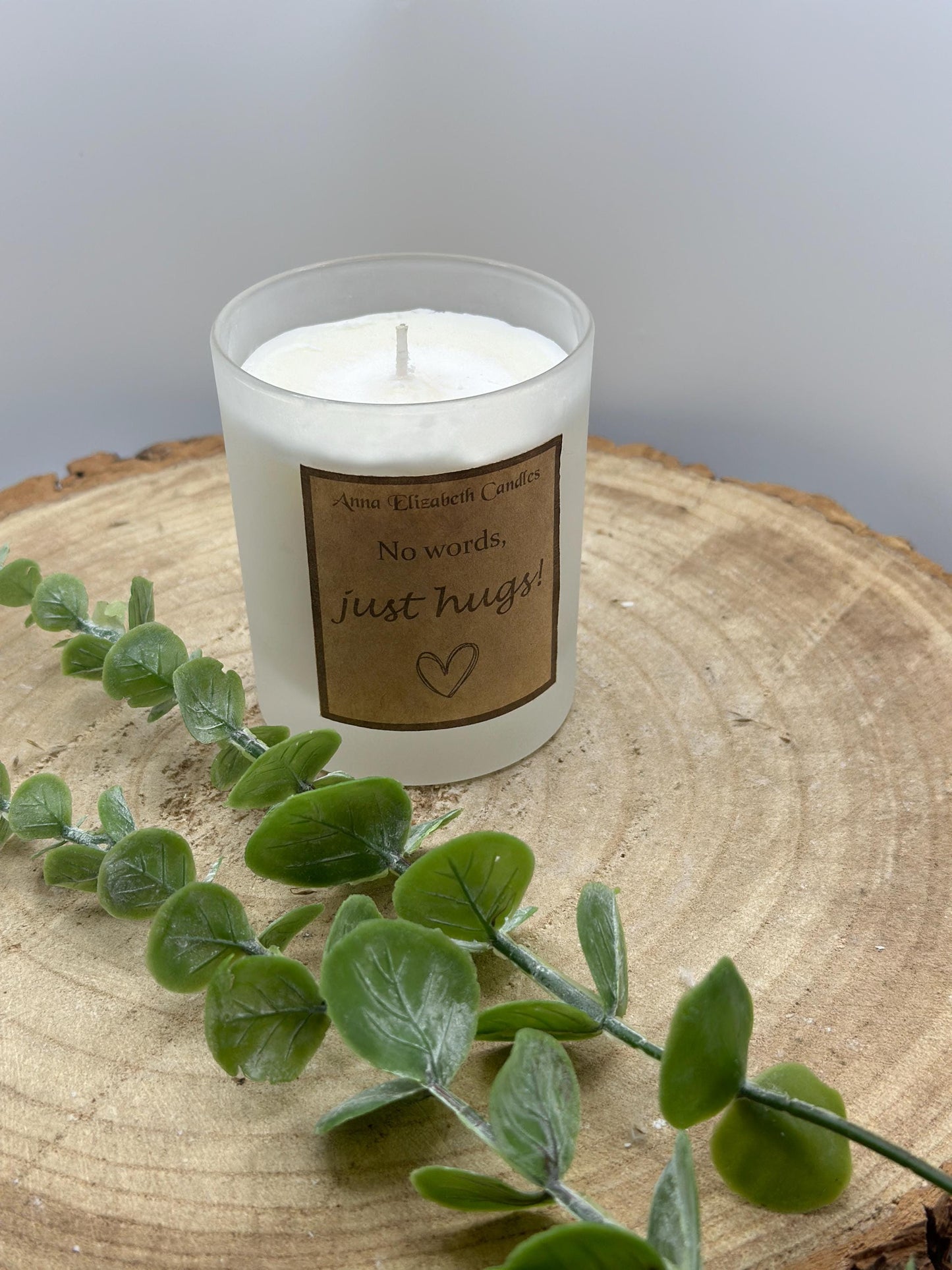 No Words Just Hugs Candle, Thinking of you gift, Scented Candle Gifts, Gifts for Her, Sympathy Gift, Handmade in Wales