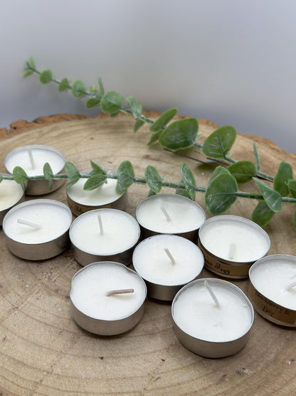 Wax Melt Tealight Set, 15 Scented Tealights, Olive Wax Tealights, Home Fragrance Sampler, Candle Samples