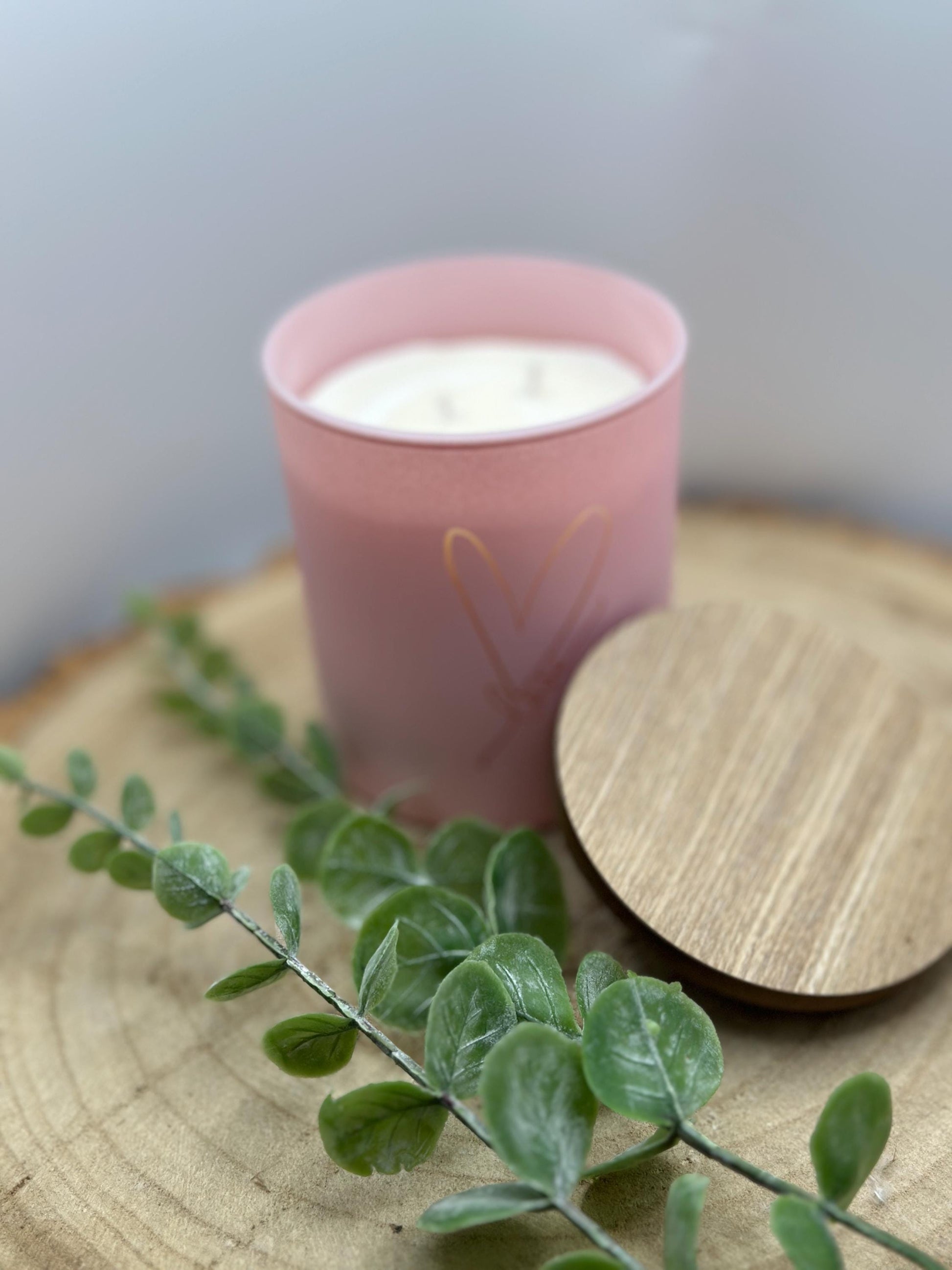 Pink Candle, Romantic Candle, Soy Wax Scented Candles, Valentine's Gift, Handmade in Wales, Romantic Gift, Candle Gift, Birthday Gift,