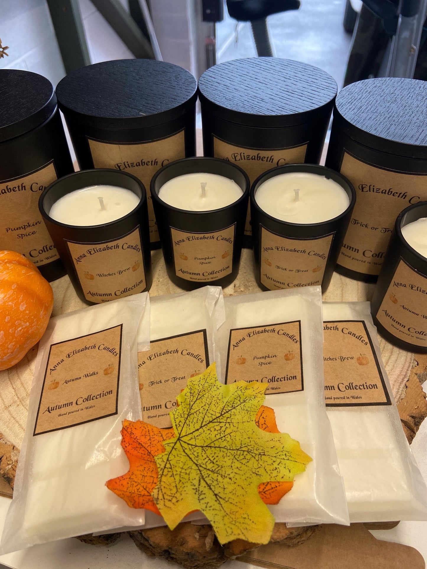 Autumn Candle Gift Box, Mini Candle Gift Box, Autumn Candles, Halloween Candles, Pumpkin Spice, Witches Brew, Trick or Treat, Autumn Walks,