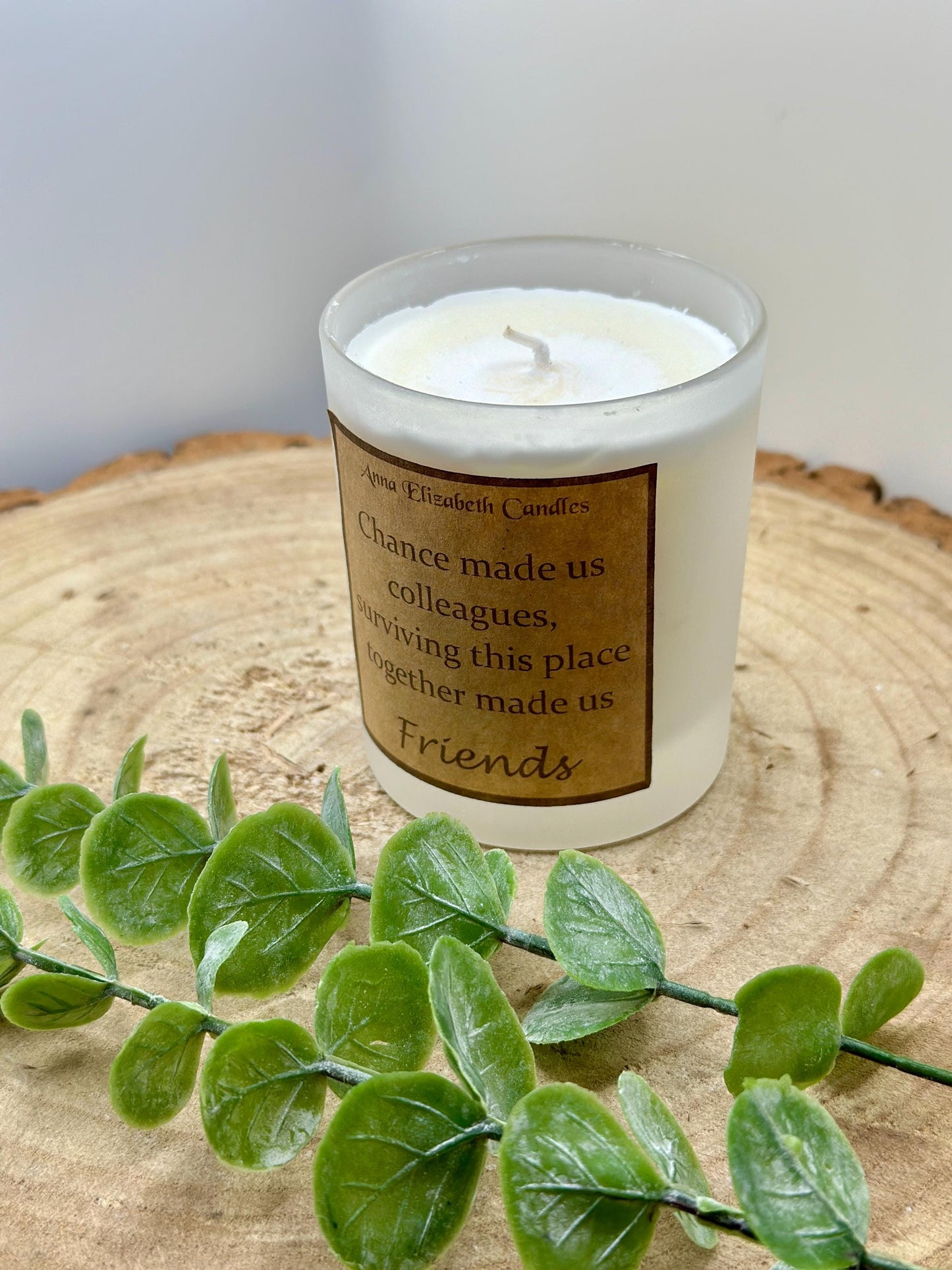 Friendship Candle, 'Chance made us colleagues...' Candles for colleagues, Candle Gifts, Scented Candle Gift, Soy Wax Candle,