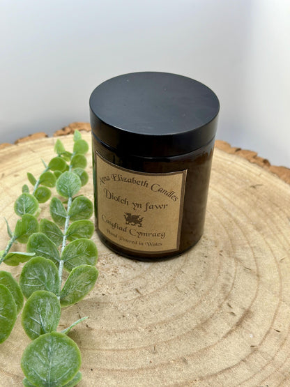 Welsh Candles, Diolch yn Fawr, Soy Wax Candles, Scented Candle Gifts, Gifts for Her, Thank you Candles, Gifts for him, Handmade in Wales