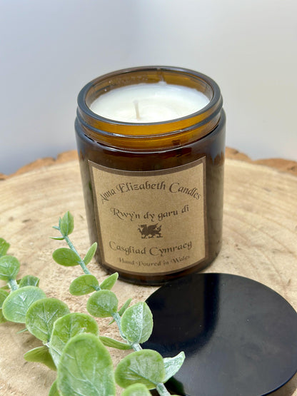 Welsh Candle, I love you, Soy Wax Candles, Scented Candle Gifts, Romantic Gifts, Welsh Gifts, I love you gift, Valentines Gift, Anniversary