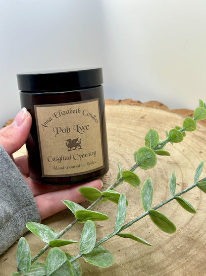 Welsh Candles, Good Luck, Soy Wax Candles, Welsh Gifts, Scented Candle Gifts, Gifts for Her, Personalised Candles, Hand made in Wales