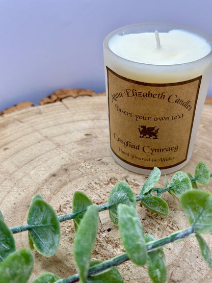 Personalised Welsh Candle, Welsh Candles, Own Message Candle, Scented Candles,