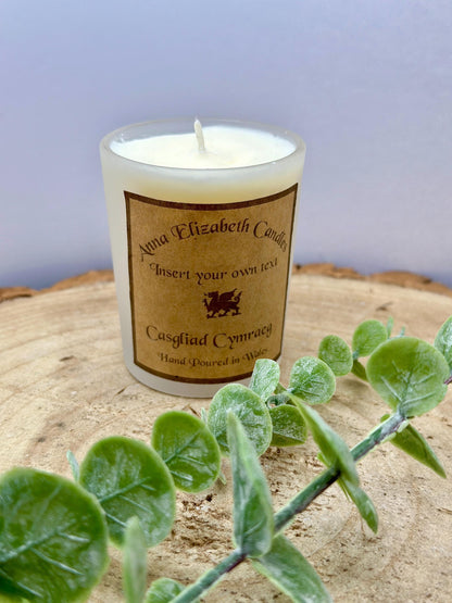 Personalised Welsh Candle, Welsh Candles, Own Message Candle, Scented Candles,