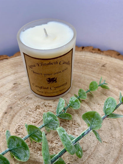 Personalised Welsh Candle, Welsh Candles, Own Message Candle, Scented Candles,