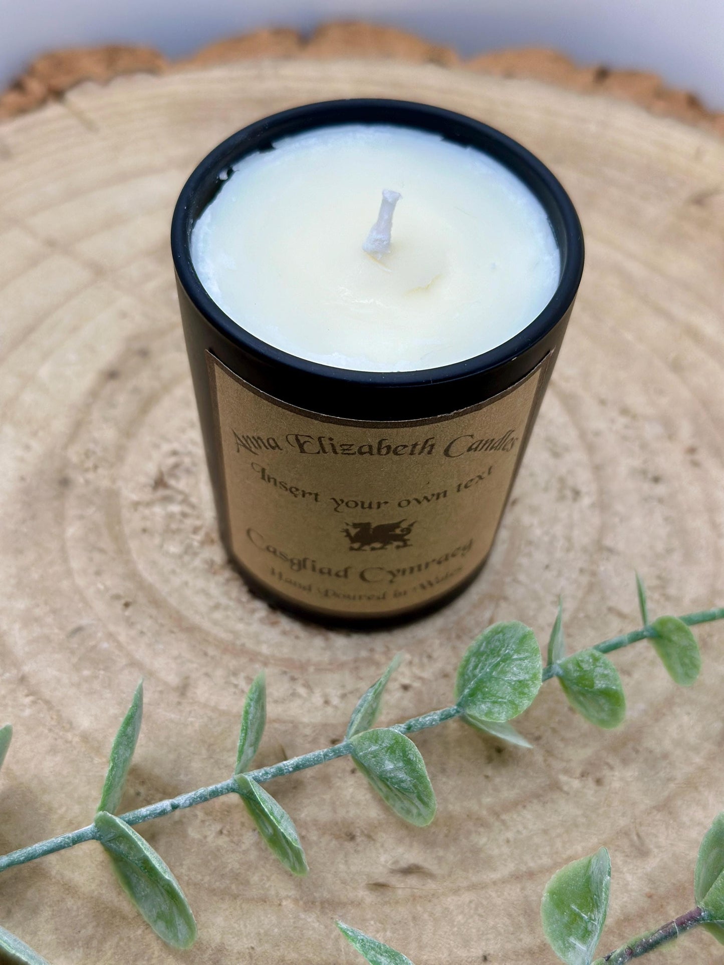 Personalised Welsh Candle, Welsh Candles, Own Message Candle, Scented Candles,