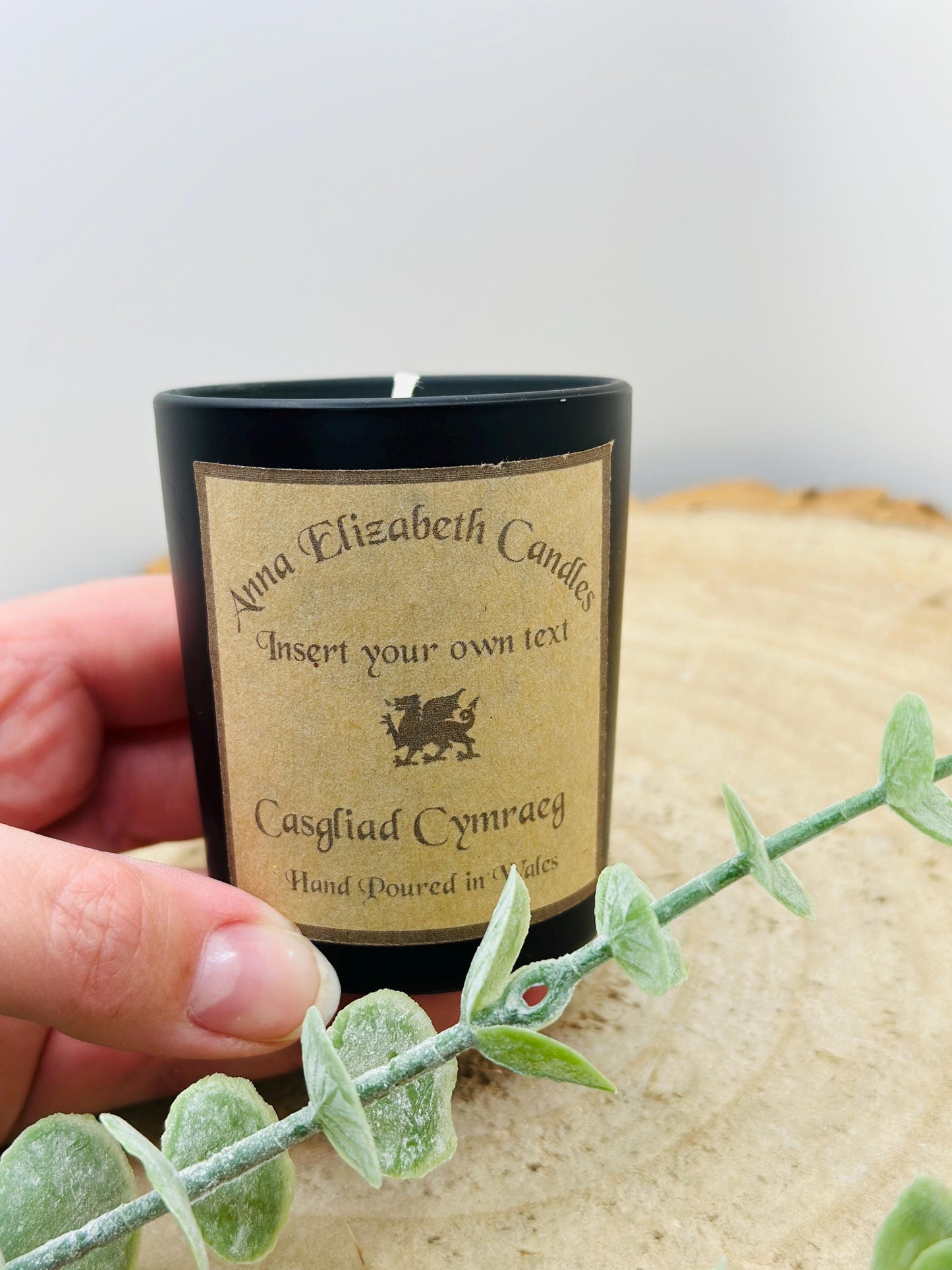 Personalised Welsh Candle, Welsh Candles, Own Message Candle, Scented Candles,