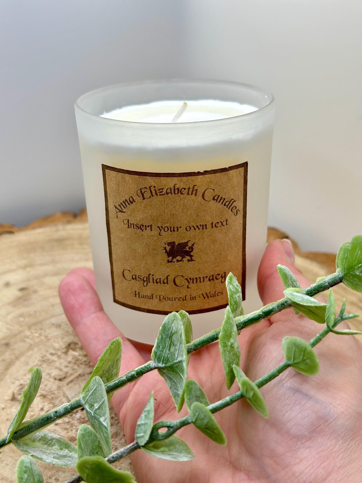 Personalised Welsh Candle, Welsh Candles, Own Message Candle, Scented Candles,