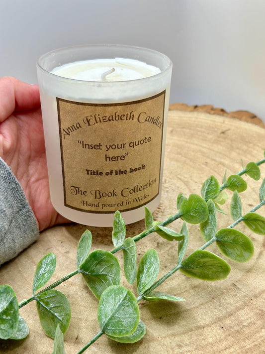 Gifts for book lovers, Candles for book lovers, Personalised book quotes, Quoted Gifts, Soy Wax Candles, Scented Candles,