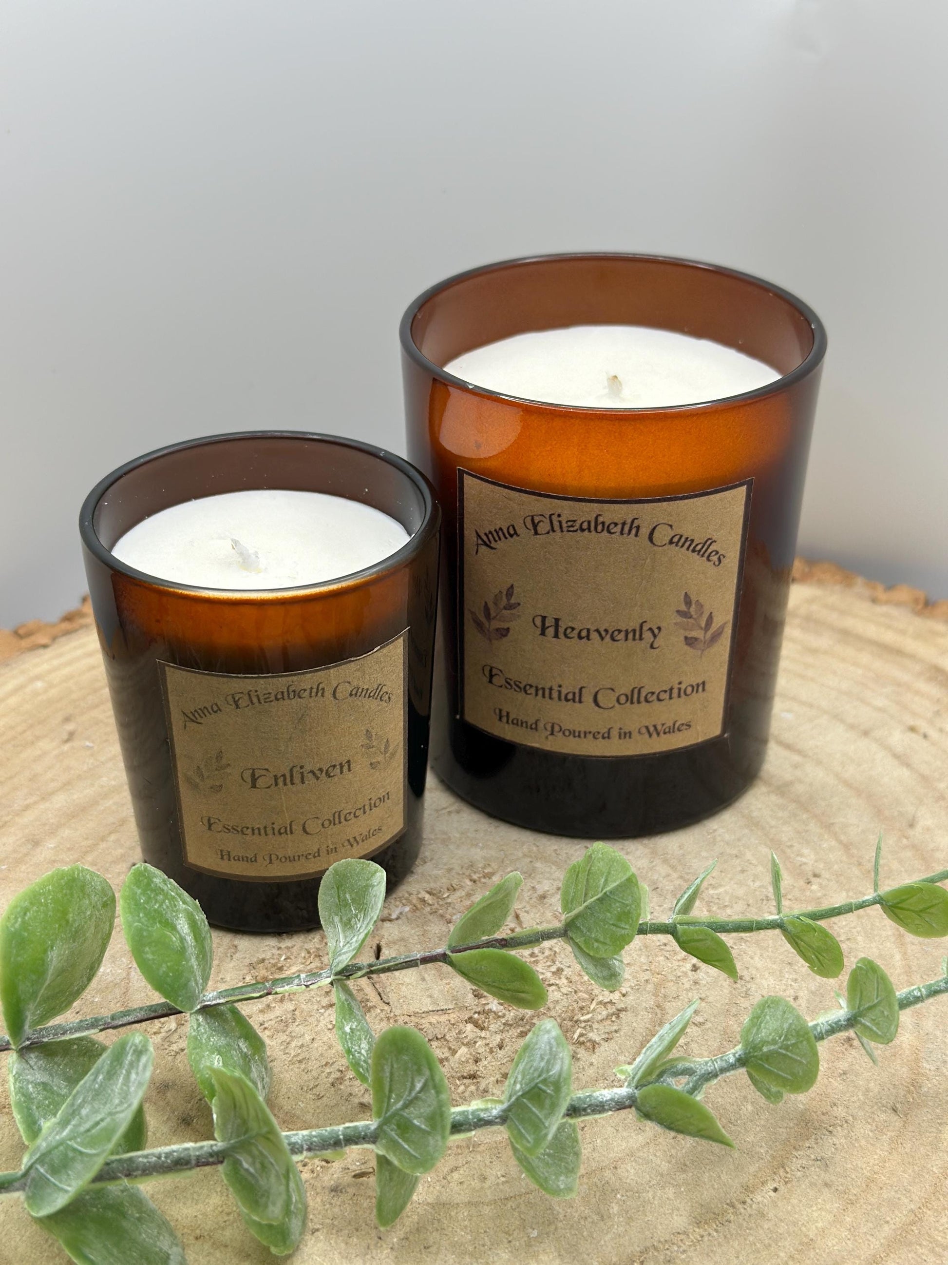 Set of Aromatherapy Candles , Natural and Therapeutic Candles, Soy Wax and Vegan Friendly Candles, Essential Oils,