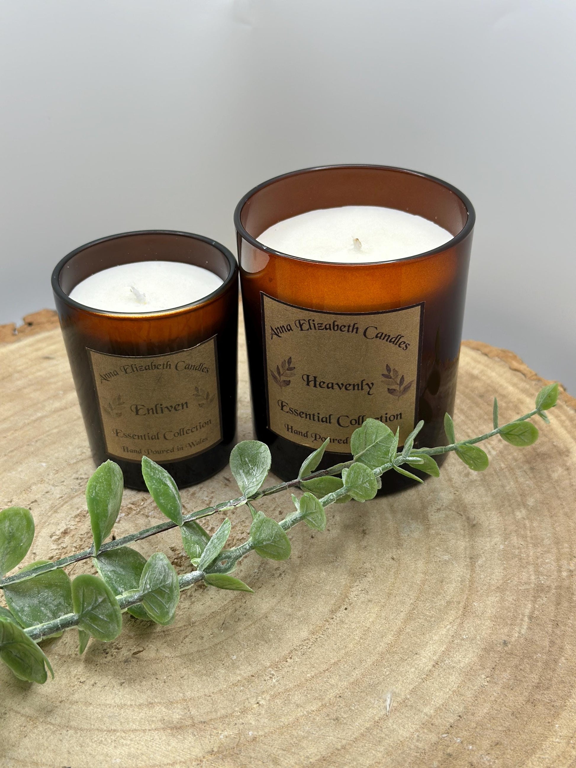 Set of Aromatherapy Candles , Natural and Therapeutic Candles, Soy Wax and Vegan Friendly Candles, Essential Oils,