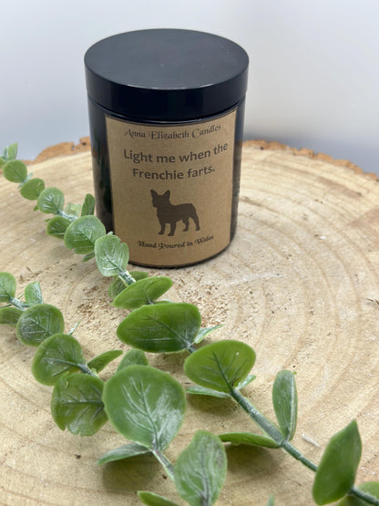 Light Me When The Dog Farts Candle, Personalised Dog Breed Candles, Amber Candles, Soy Wax Candle Gifts, Handmade in Wales,