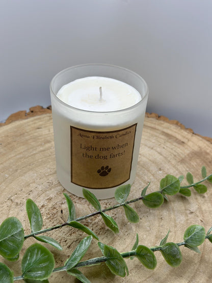 Funny Candle, 'Light me when the dog farts', Funny Candle Gift, Gift for animal lovers, Gift for pet owners, Scented Candle Gifts,