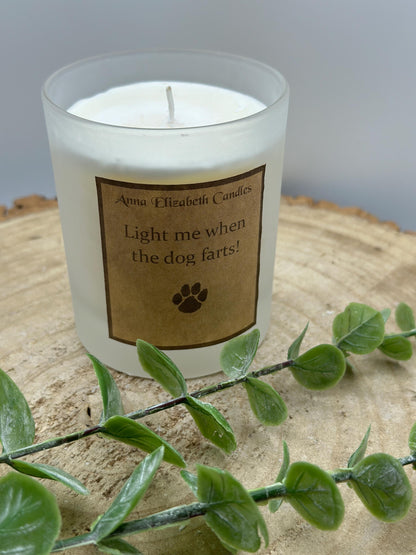 Funny Candle, 'Light me when the dog farts', Funny Candle Gift, Gift for animal lovers, Gift for pet owners, Scented Candle Gifts,