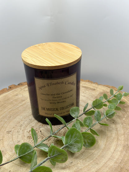 Wonka Themed Candle, Scented Soy Wax Candle, Candles for Musical Lovers, Handmade in Wales, Gifts for Theatre Lovers, Westend Shows,